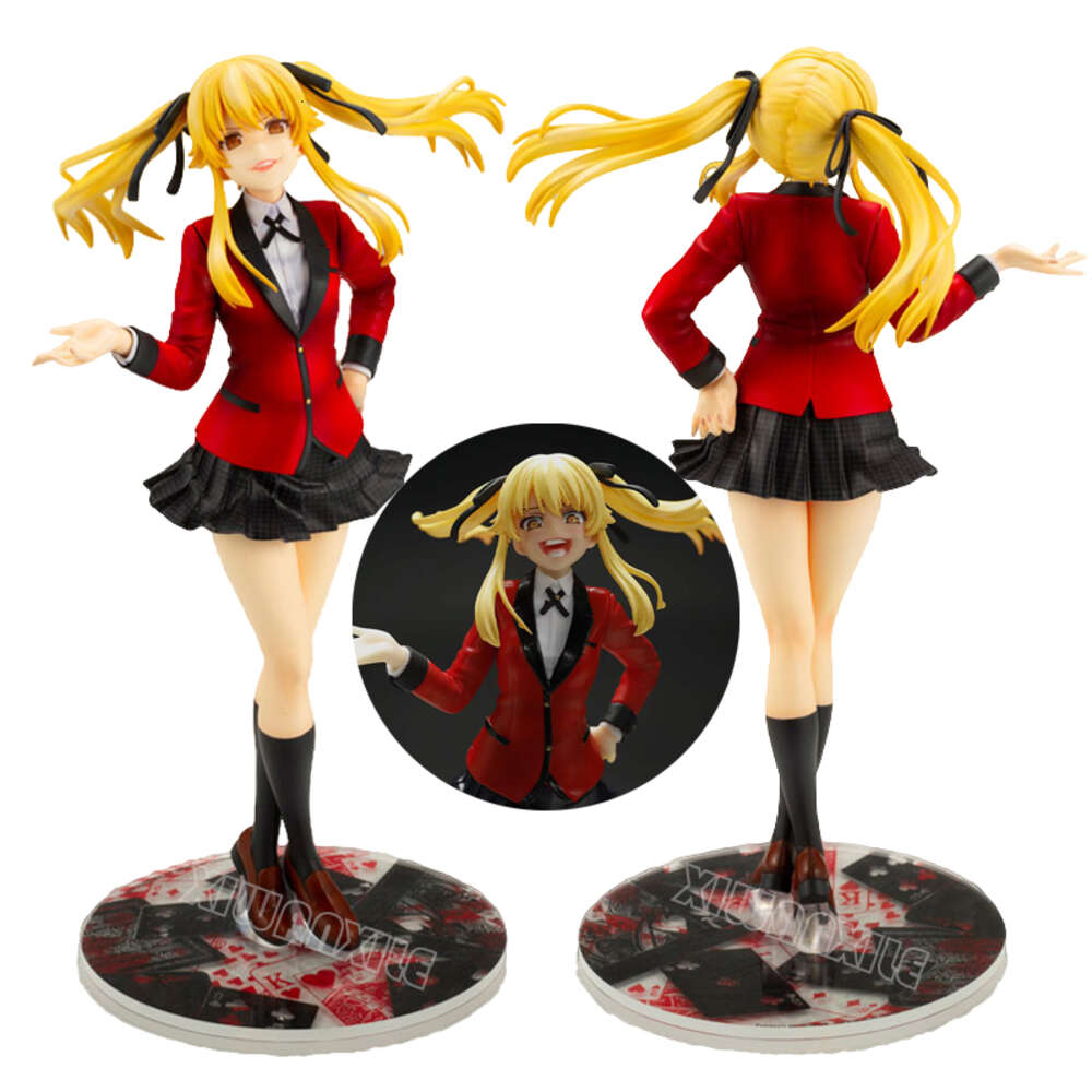 Finger Toys 20cm Artfx J Kakegurui Anime Figure Meari Saotome Action Figure Mary Saotome/jabami Yumeko Figurine Collection Model Doll Toys
