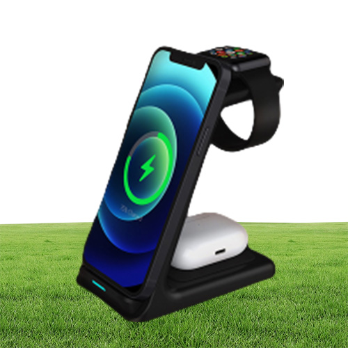 Epacket The 15w Wireless Charger Stand is Suitable For iPhone 13 12 11 XR X 8 Apple Watch 3in1 Qi Fast Charging Base