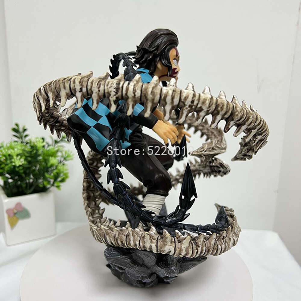 Finger Toys 21cm Artfx J Demon Slayer Anime Figure Kamado Tanjirou Figure Kochou Shinobu Action Figure Gk Kimetsu No Yaiba Figurine Doll Toy