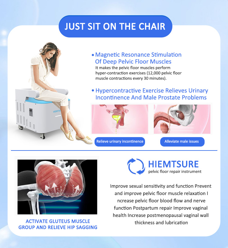 NEW EMSlim Pelvic Floor Muscle Postpartum Muscle Training Prostate treatment Massage Chair Machine Urinary Incontinence butt lift