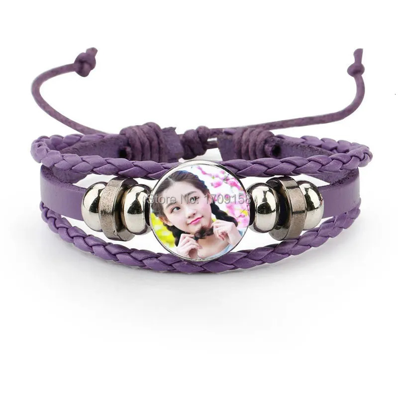 Chain sublimation rope blank bracelets for women fashion bracelet jewelry diy consumables 20pcslot printing size 18mm 231016