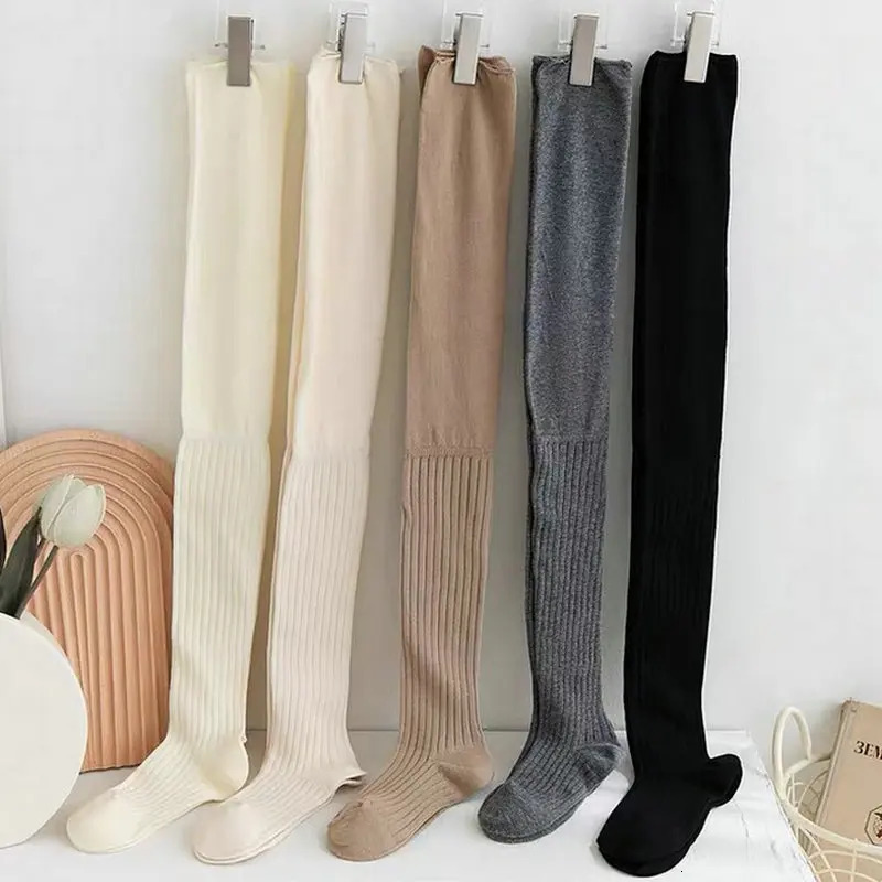 Socks Hosiery Thigh High Over The Knee High Socks for Women Thick Warm Long Stockings Cute Kawaii Thick Leg Warmers Cotton Tall Tube Girl Sock 231016