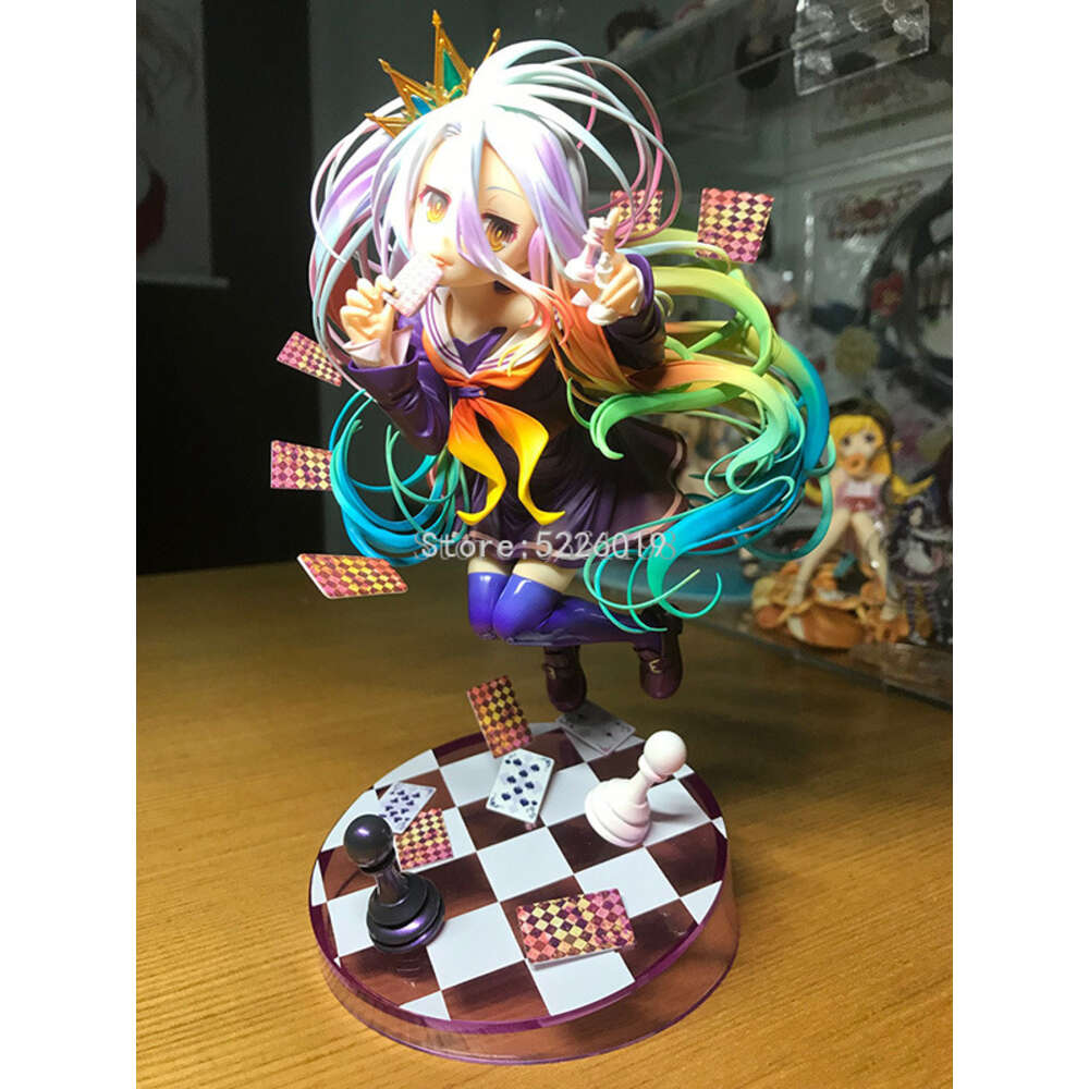 Finger Toys 19cm No Game No Life:zero Anime Figure Shiro Stephanie Dola Action Figure Pop Up Parade Schwi Jibril Fairy Shampoo Figurine Toys