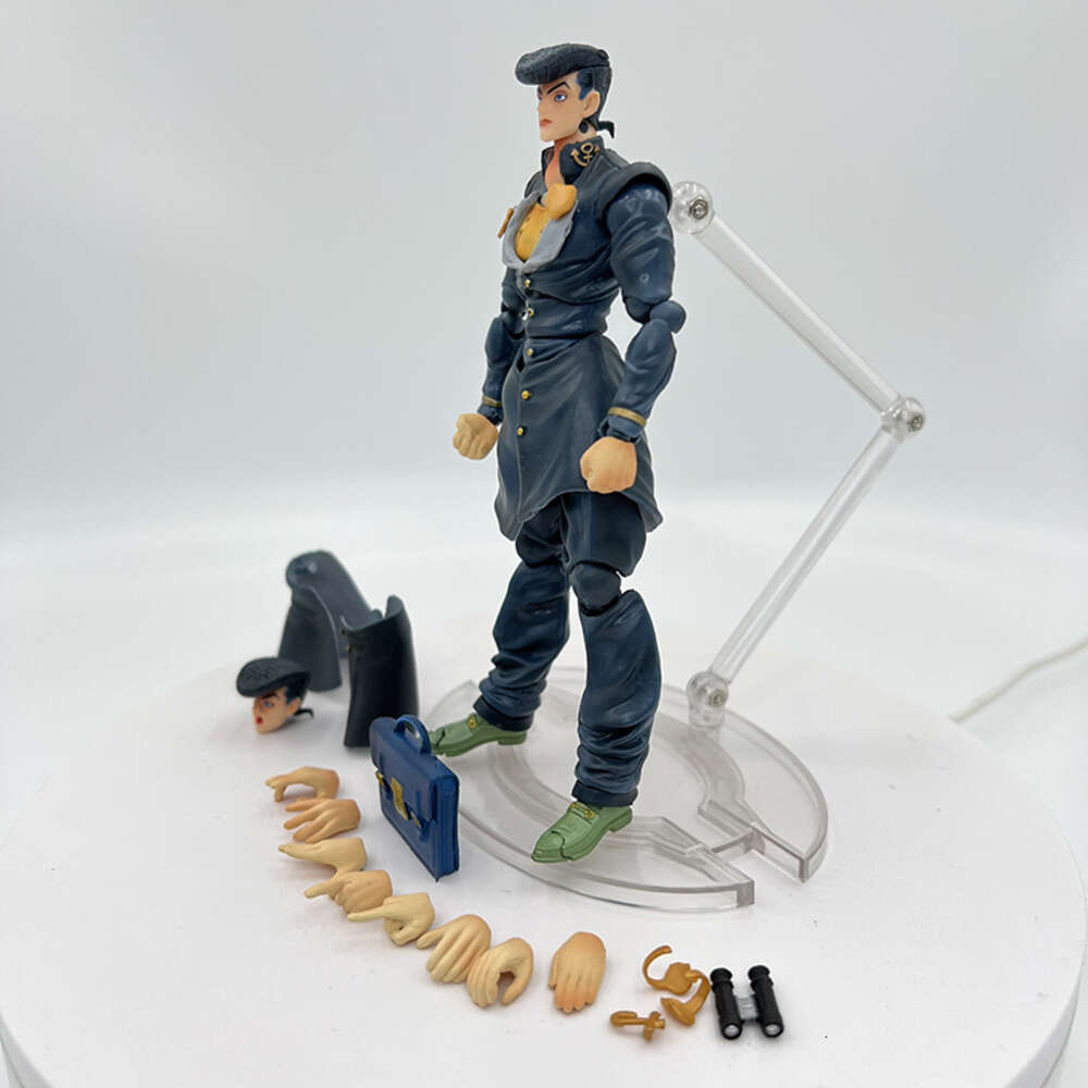 Finger Toys 16cm Part.4 Jojo Bizarre Adventure Anime Figure Super Action Statue #15 Josuke Higashikata Action Figure Collection Model Toys