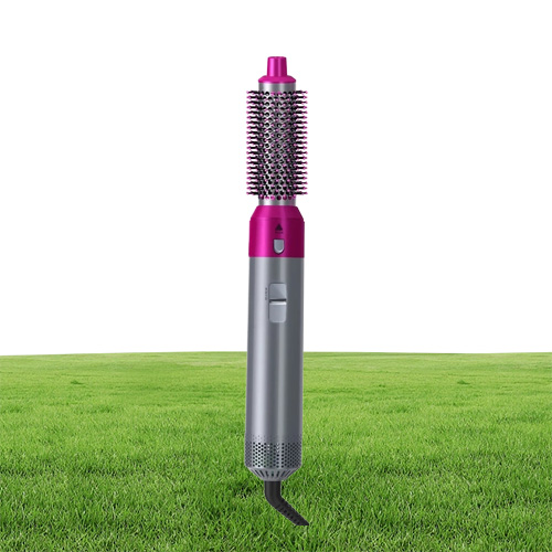 5in1 Air Styler Ceramic Hair Straightener Hair Dryer Brush Spinning For Volume And Soft Curls Waves Airbrush Salon Tool