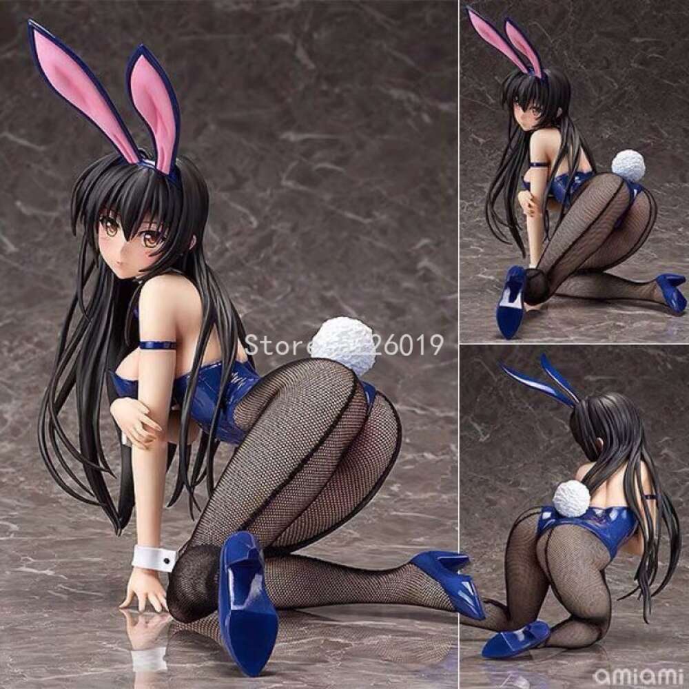 Finger Toys 23cm Anime Figure to Love-ru Darkness Kotegawa Yui Bunny Girl Action Figure Freeing B-style Yui Kotegawa Figurine Model Toys