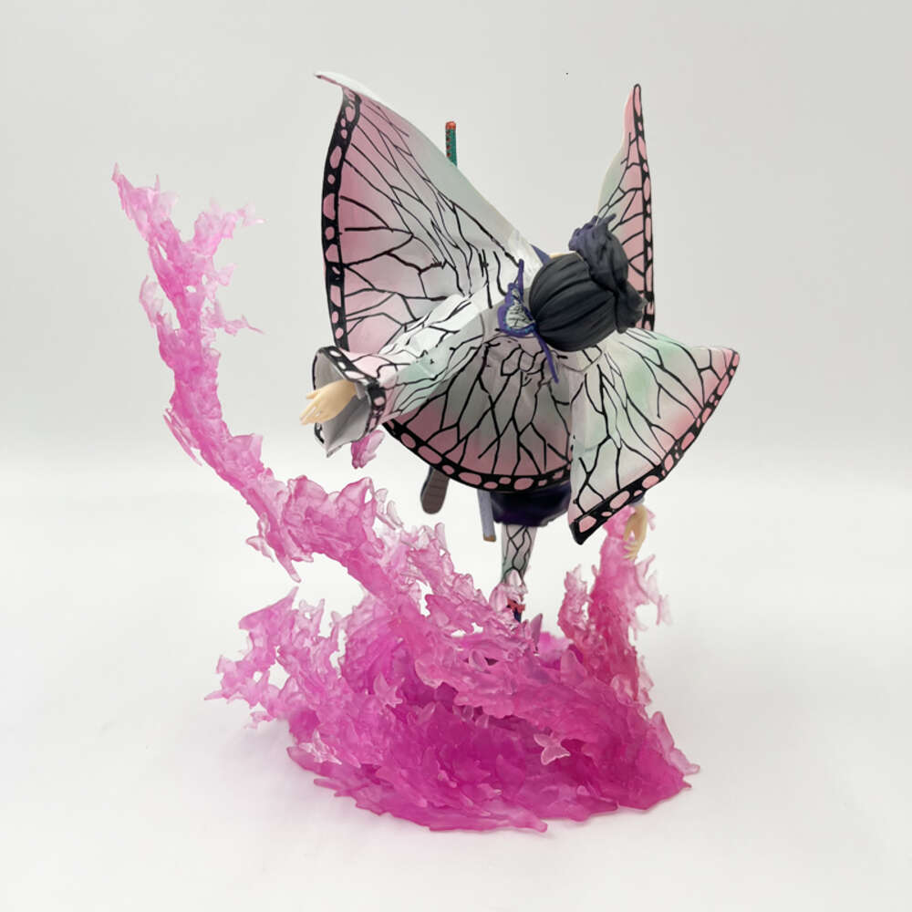 Finger Toys 20cm Demon Slayer Kochou Shinobu Anime Figure Kimetsu No Yaiba Action Figure Nezuko Kamado Figurine Collectible Model Doll Toys