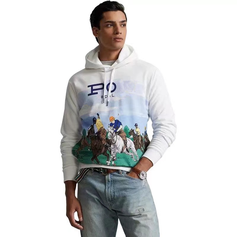 US White Men's Hoodie Winter Coat Pullover European and American Autumn and Winter Long Sleeve Casual Printing Fashion s-2XL