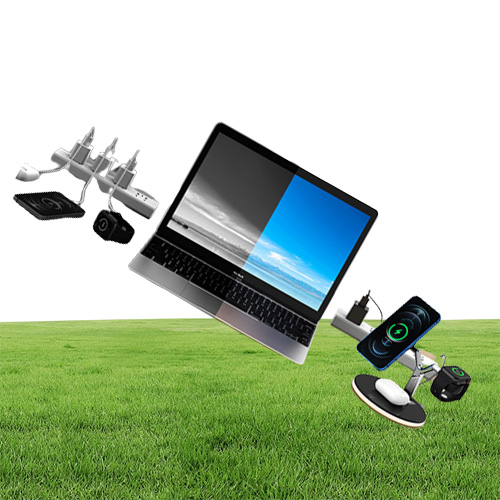 Magnetic Charging Bracket Y Shape Wireless Charger ThreeInOne For Mobile Phone Watch 25w Fast Charge Epacket