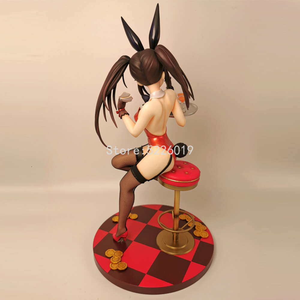 Finger Toys 26cm Kdcolle Date A Live Anime Figure Kurumi Tokisaki Action Figure Light Novel Nightmare Bunny Girl Adult Figurine Doll Toys