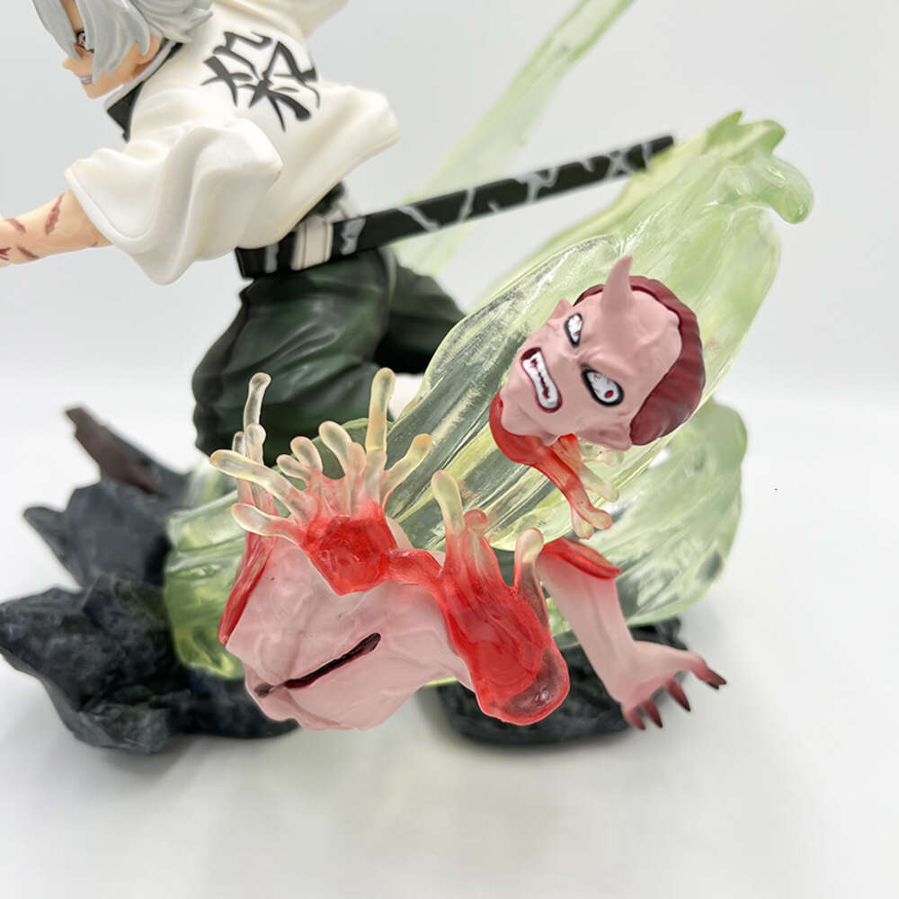Finger Toys 28cm Shinazugawa Sanemi Demon Slayer Anime Figure Douma Kimetsu No Yaiba Action Figure Kokushibou/daki/gyuutarou Figure Doll Toy