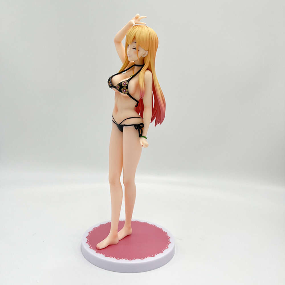 Finger Toys 23cm My Dress-up Darling Marin Kitagawa Sexy Anime Figure Marin Kitagawa Bikini Action Figure Adult Collection Model Doll Toys