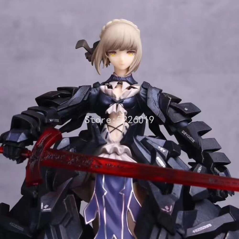 Finger Toys 33cm Fate/stay Night Sexy Anime Figure the King Black Saber Huke Ver. Sexy Figure the King Black Dress Saber Action Figure Toys