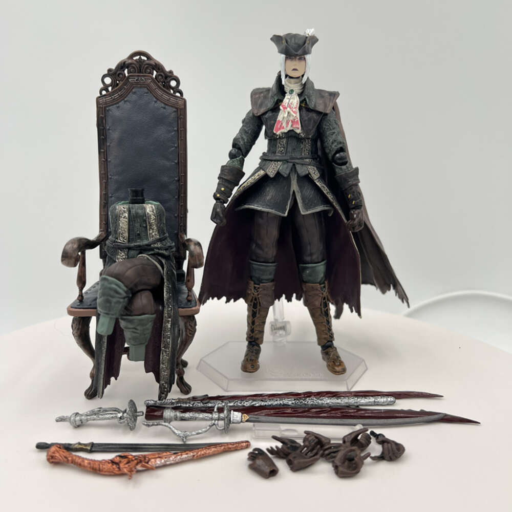 Finger Toys Figma #536 Bloodborne Anime Figure Lady Maria of the Astral Clocktower Action Figure the Old Hunters Edition Figurine Doll Toys