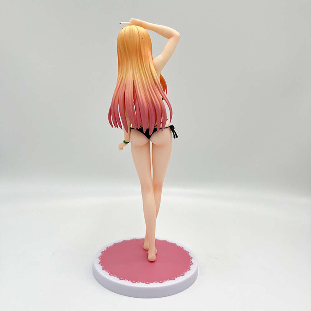 Finger Toys 23cm My Dress-up Darling Marin Kitagawa Sexy Anime Figure Marin Kitagawa Bikini Action Figure Adult Collection Model Doll Toys