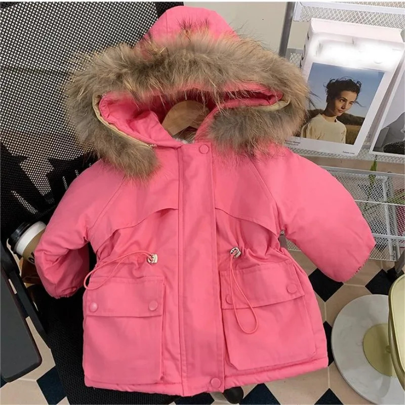 Down Coat Ropa De Plush Children Parkas Overcomes 2023 Winter Thickened Boy Cotton Fashion for Girl Kid Clothing Outerwear 231016