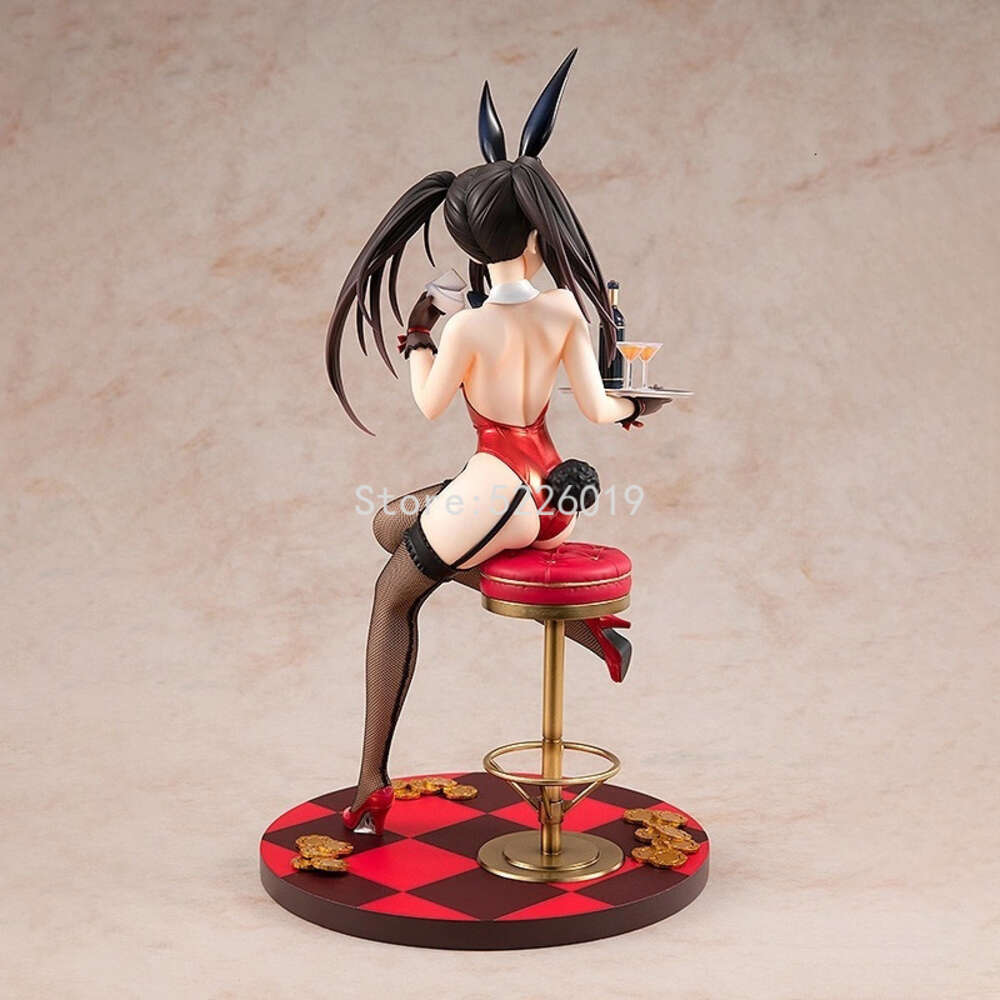 Finger Toys 26cm Kdcolle Date A Live Anime Figure Kurumi Tokisaki Action Figure Light Novel Nightmare Bunny Girl Adult Figurine Doll Toys