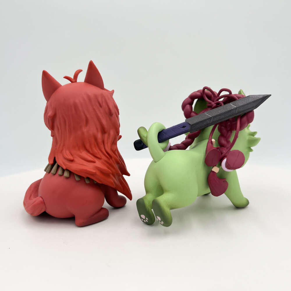 Finger Toys 11cm Cute Cat Genshin Impact Wanderer/balladeer Anime Figure Diluc Ragnvindr/keqing/kuki Shinobu Action Figure Adult Model Toys