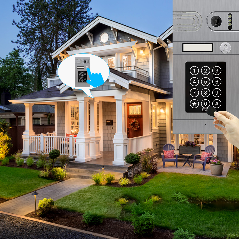 smart home 10 inch wired video door phone intercom system video doorbell ir night vision dualway intercom for home apartment security