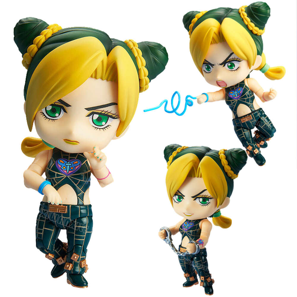Finger Toys 10cm Jojo's Bizarre Adventure Stone Ocean Anime Figure #1815 Jolyne Kujo/cujoh Action Figure #1851 Jotaro Kujo Figure Model Toys