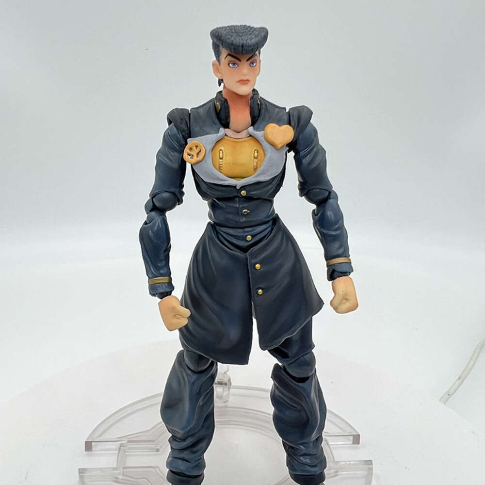 Finger Toys 16cm Part.4 Jojo Bizarre Adventure Anime Figure Super Action Statue #15 Josuke Higashikata Action Figure Collection Model Toys