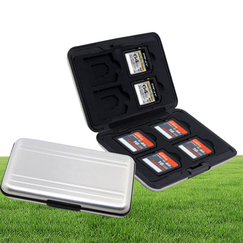 Epacket Aluminum Memory Card Case 16 Slots 88 For Micro SD SD SDHC SDXC Card Storage Holder