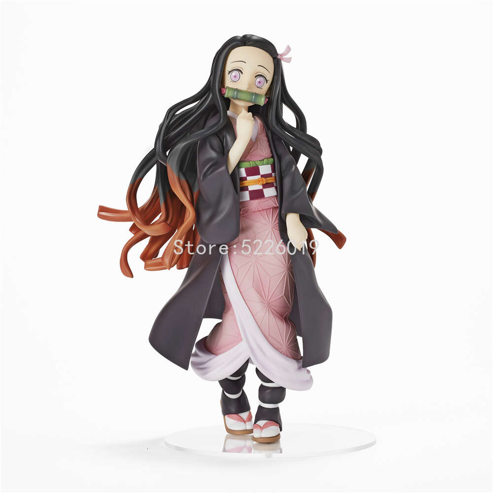 Finger Toys 22cm Demon Slayer Anime Figure Kimetsu No Yaiba Glitter & Glamours Kamado Nezuko Action Figure Devil's Blade Nezuko Figurine Toy
