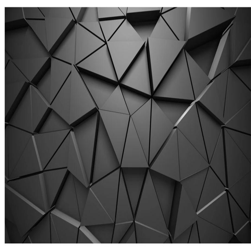 3d customized wallpaper 3D solid geometric wallpapers abstract gray triangle background living style wallpaper
