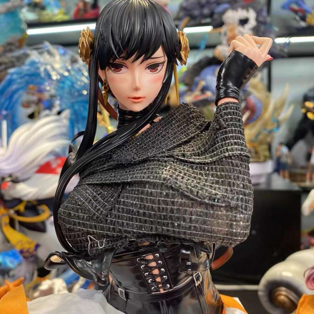 Finger Toys 35cm Spyfamily Yor Forger Sexy Anime Girl Figure Spyfamily Anya Forger Action Figure Adult Collectible Model Doll Toys Gifts