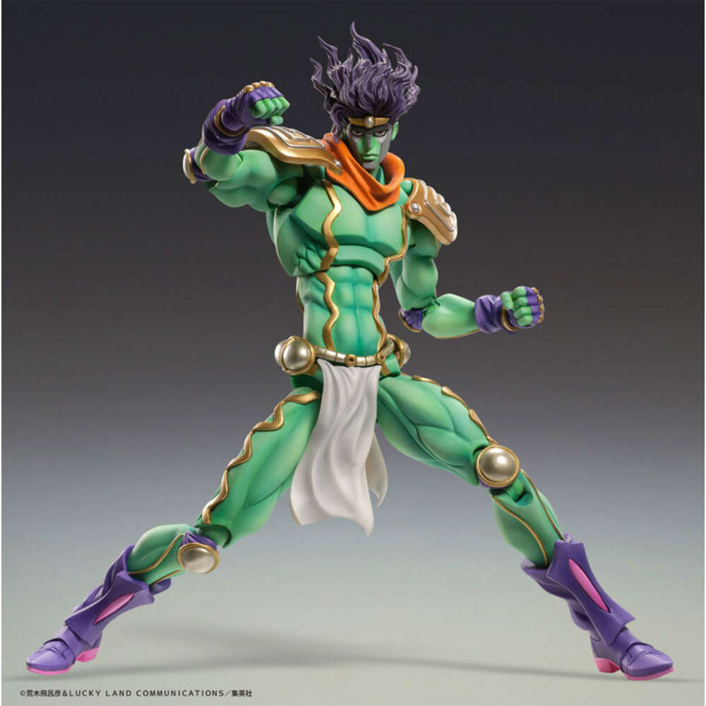 Finger Toys 25cm Super Action Statue Big Star Platinum/jotaro Kujo Anime Figure Jojo's Bizarre Adventure Part.iii Action Figure Doll Toys