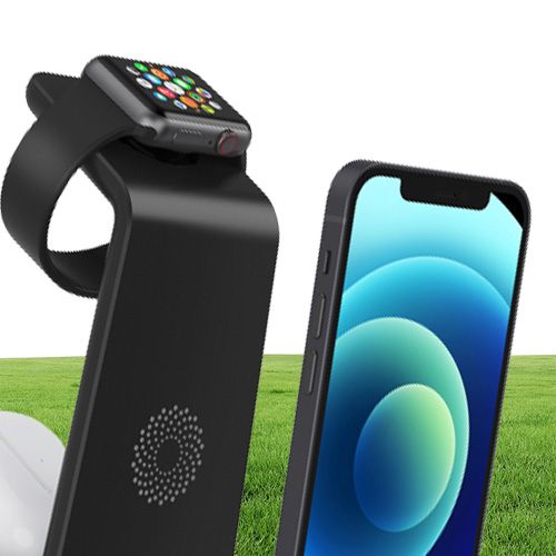 Epacket The 15w Wireless Charger Stand is Suitable For iPhone 13 12 11 XR X 8 Apple Watch 3in1 Qi Fast Charging Base