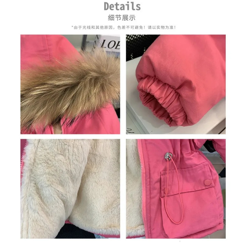 Down Coat Ropa De Plush Children Parkas Overcomes 2023 Winter Thickened Boy Cotton Fashion for Girl Kid Clothing Outerwear 231016