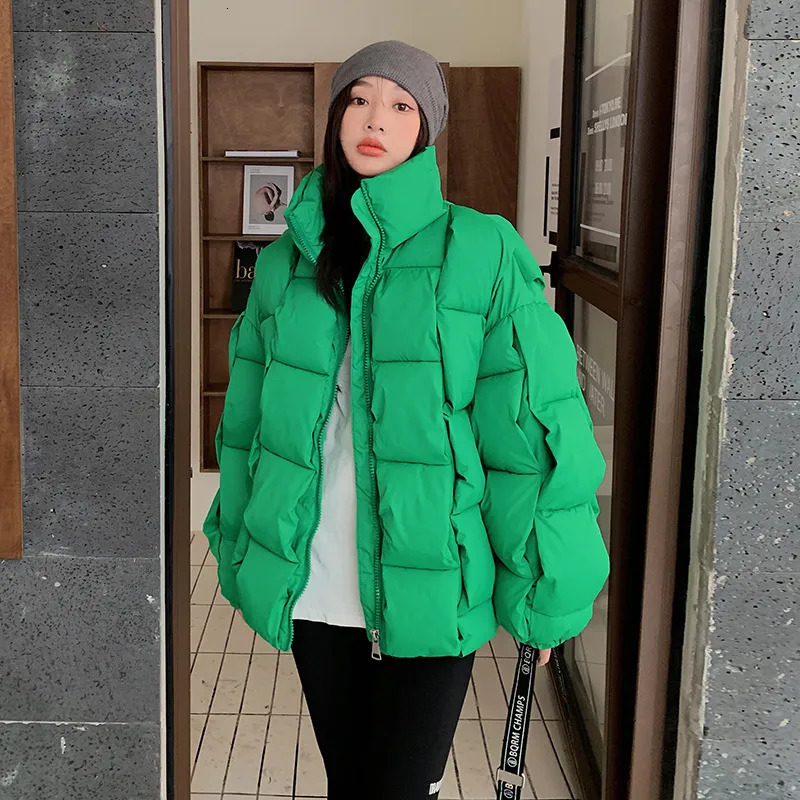 Women's Down Parkas 2023 Snow Wear Coat Women Cotton Jacket Warm Female Casual Loose Winter Jackets Padded Puffer Parka Outerwear 231013Z