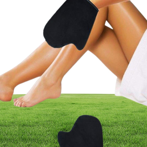 Bath Sponges 100pcs Velvet Self Tanner Sunless Selfs Tanning Applicator Mitt Glove Lotion Spray Mousse Tanners SN26607897540