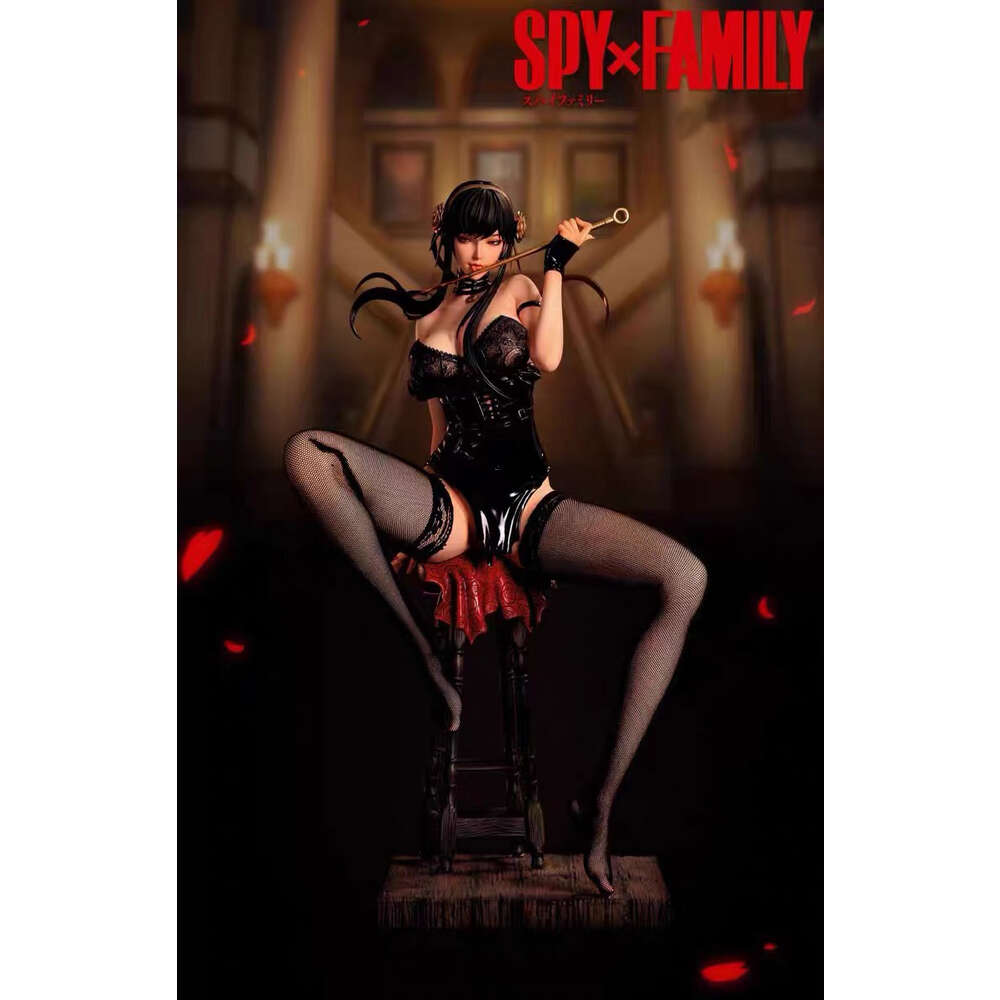 Finger Toys 35cm Spyfamily Yor Forger Sexy Anime Girl Figure Spyfamily Anya Forger Action Figure Adult Collectible Model Doll Toys Gifts