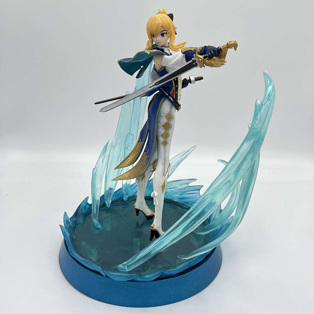 Finger Toys 26cm Genshin Impact Jean Gunnhildr Anime Figure Ganyu/eula Action Figure Paimon/klee/keqing Figurine Collection Model Doll Toys
