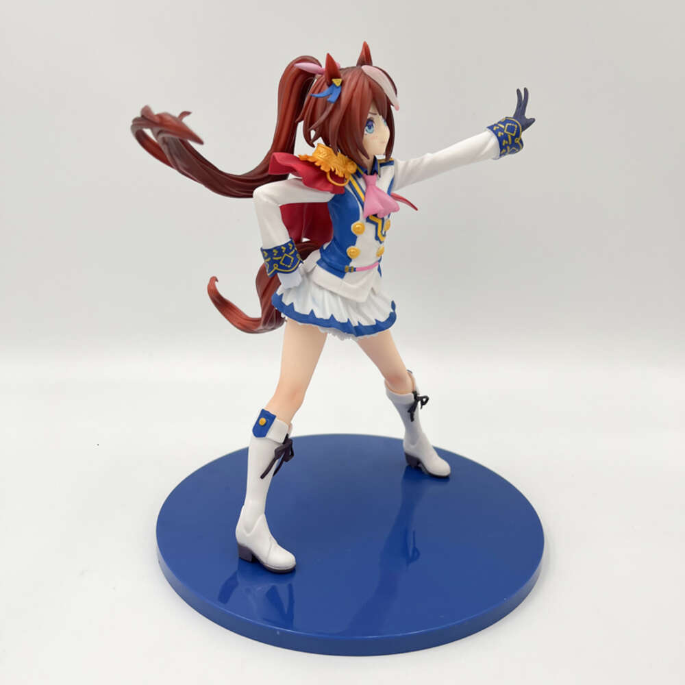 Finger Toys 25cm Umamusume Pretty Derby Anime Girl Figure Show Off Your Dreams Tokai Teio Action Figure Adult Collectible Model Doll Toys
