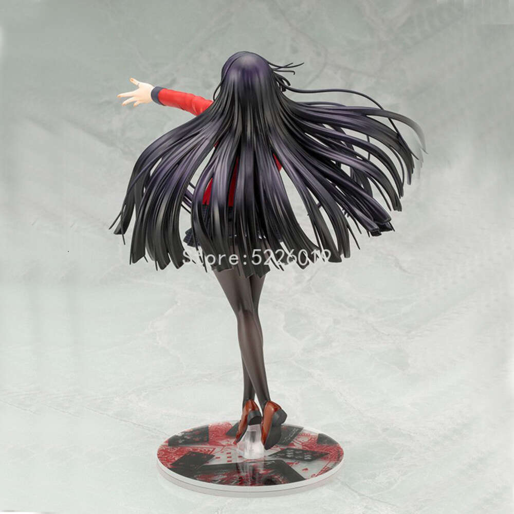 Finger Toys 22cm Kakegurui Anime Figure Jabami Yumeko Action Figure Kakegurui Uniform Ver. Mary Saotome Figurine Collection Model Doll Toys