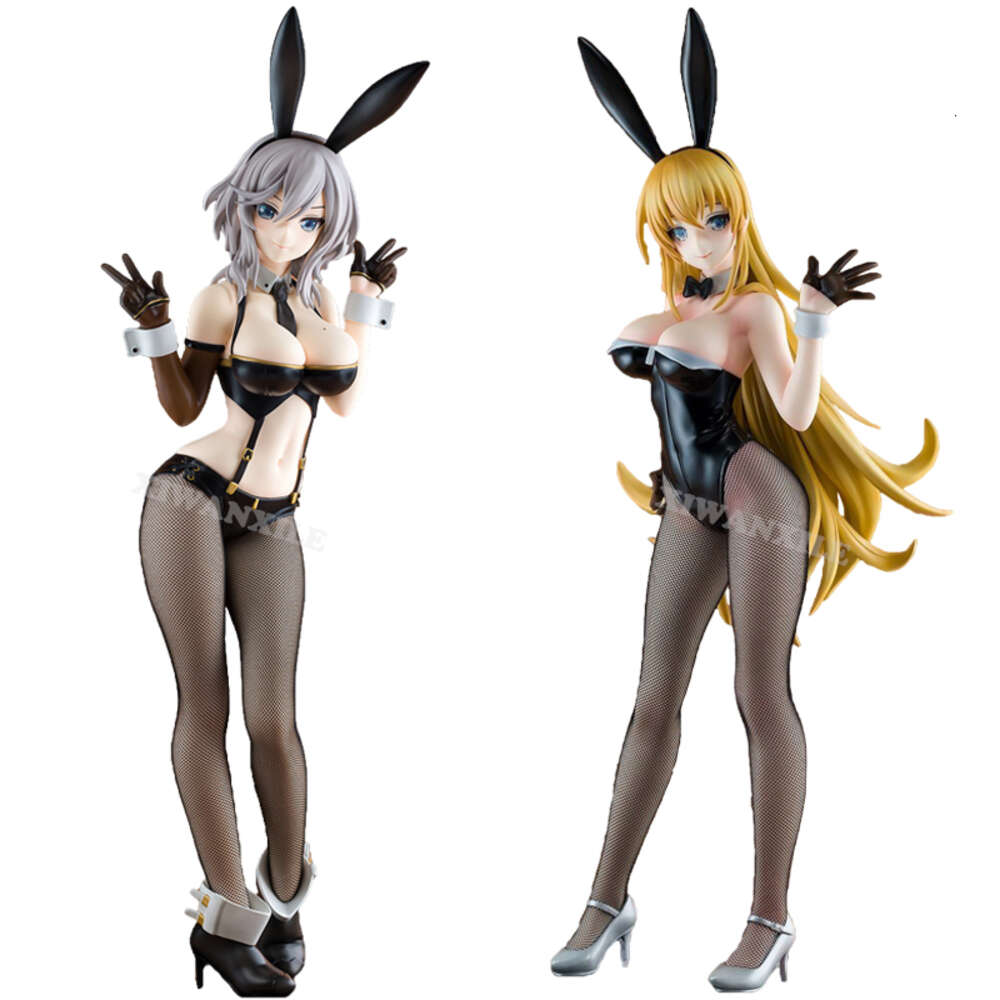 Finger Toys 45cm B-style Azur Lane Slow Ahead Washington Bunny Girl Figure North Carolina Bunny Anime Action Figure Adult Model Doll Toys