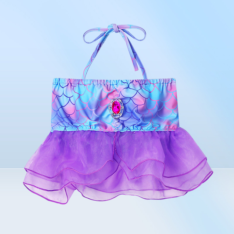 Girls Swimsuit 3pcs Mermaid Tail swimwear kids mermaid Swim pool Bathing Suit Princess beach bikini girls party Cosplay Costumes28