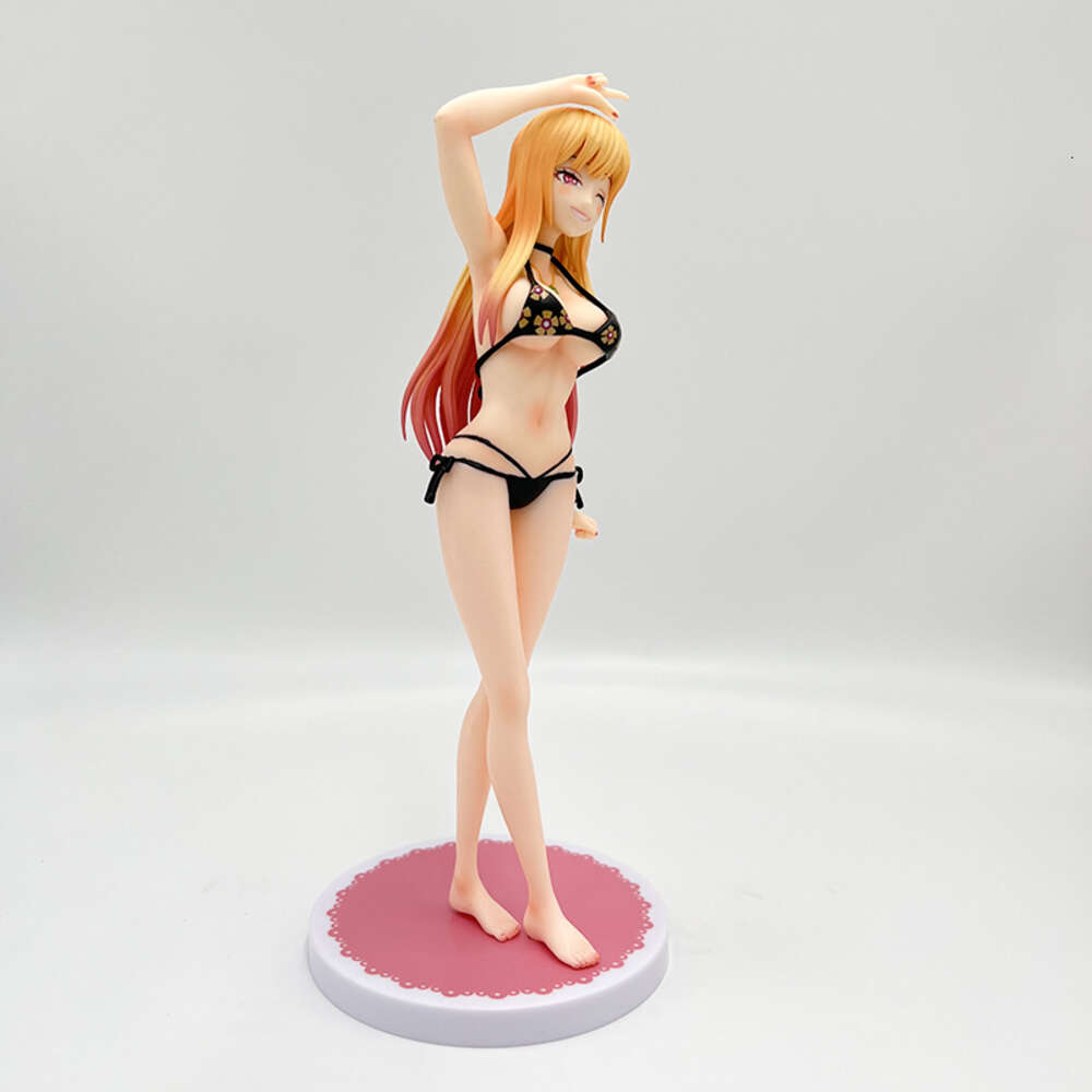Finger Toys 23cm My Dress-up Darling Marin Kitagawa Sexy Anime Figure Marin Kitagawa Bikini Action Figure Adult Collection Model Doll Toys