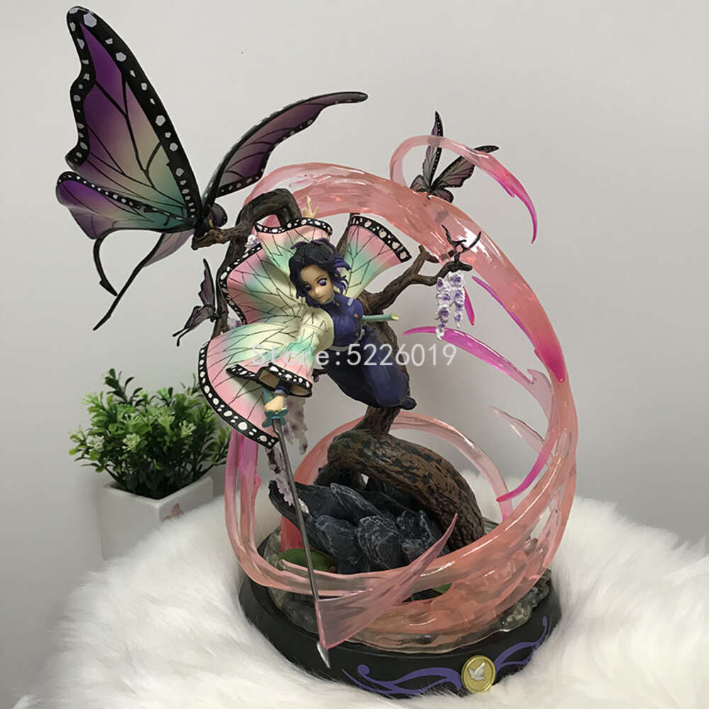 Finger Toys 36cm Kimetsu No Yaiba Anime Figure Gk Kamado Nezuko Kochou Shinobu Action Figure Demon Slayer Kochou Shinobu Figurine Model Toys