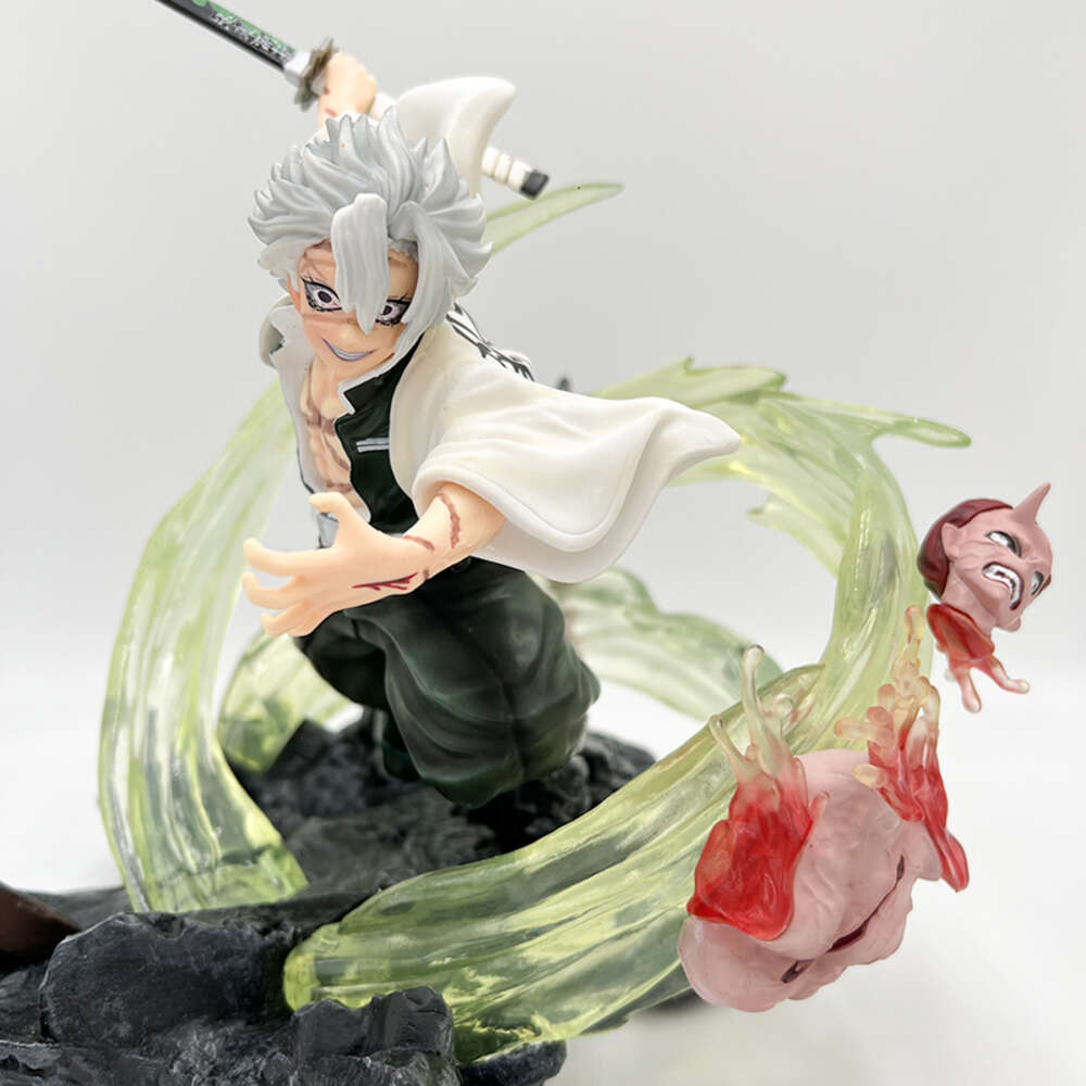 Finger Toys 28cm Shinazugawa Sanemi Demon Slayer Anime Figure Douma Kimetsu No Yaiba Action Figure Kokushibou/daki/gyuutarou Figure Doll Toy