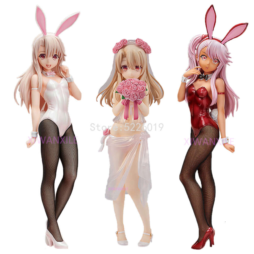 Finger Toys Freeing B-style Fate/kaleid Liner Prisma Illya Anime Figure Von Einzbern Kuro Action Figure Bunny Girl Figurine Doll 39cm