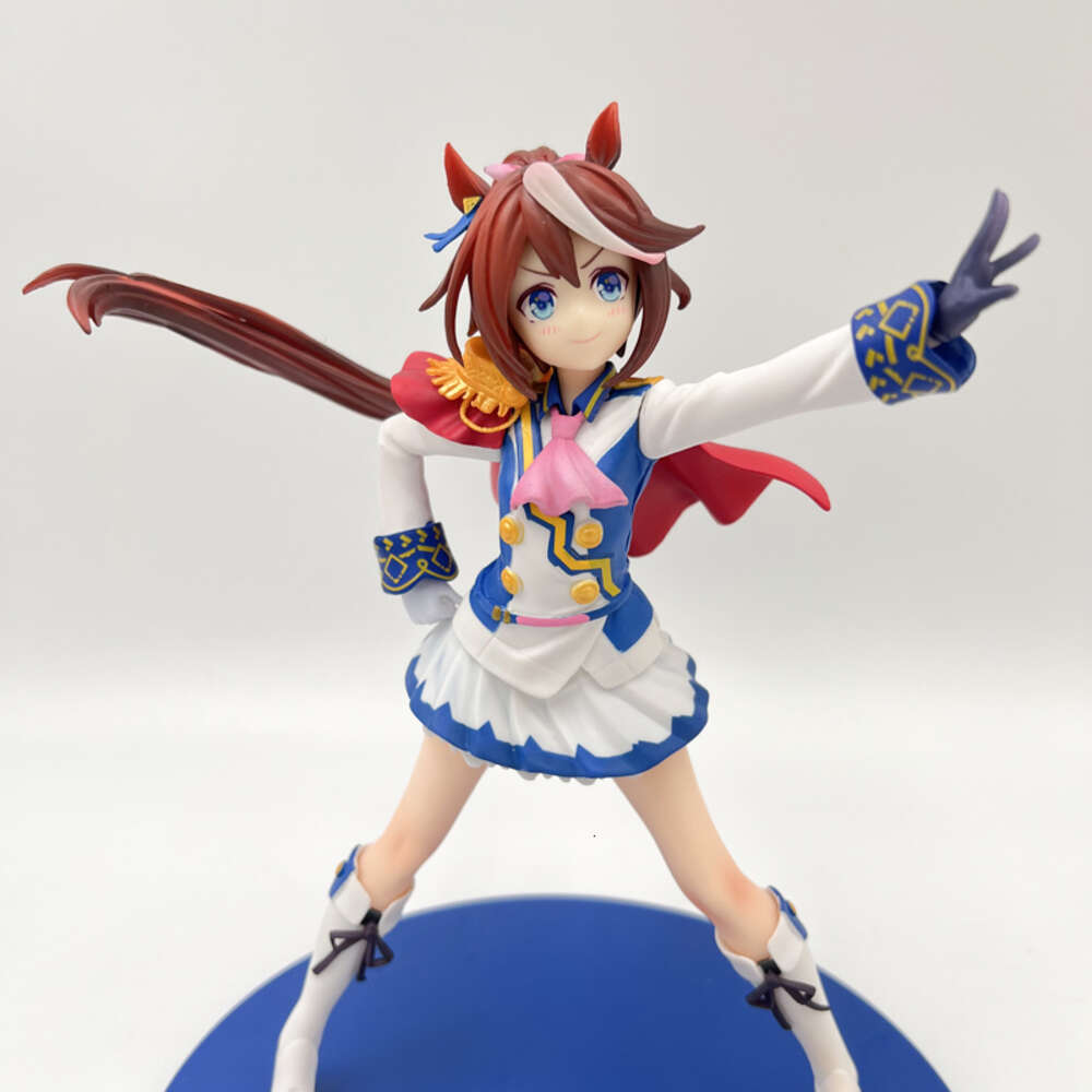 Finger Toys 25cm Umamusume Pretty Derby Anime Girl Figure Show Off Your Dreams Tokai Teio Action Figure Adult Collectible Model Doll Toys
