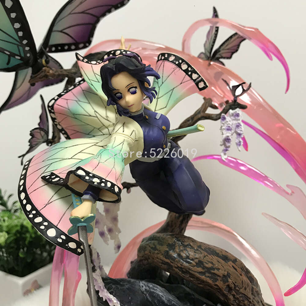 Finger Toys 36cm Kimetsu No Yaiba Anime Figure Gk Kamado Nezuko Kochou Shinobu Action Figure Demon Slayer Kochou Shinobu Figurine Model Toys