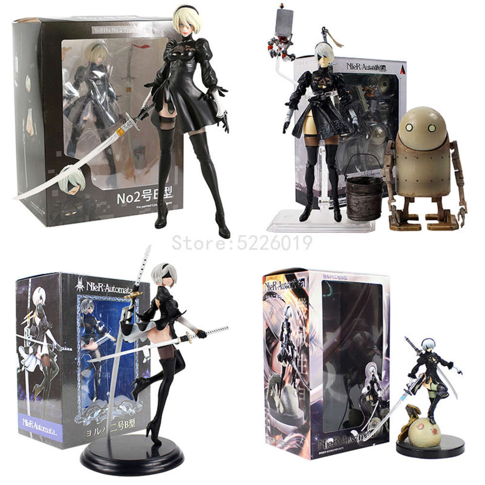 Finger Toys 30cm Anime Game Nier:automata 2b Yorha No.2 Type B Pvc Action Figure Collection Model Toys Brinquedos for Christmas Gift