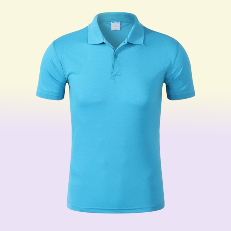 Summer Style Black Classic Brand Short Sleeve Polo Shirt Pure Color Casual Mens Lapel Top2004081