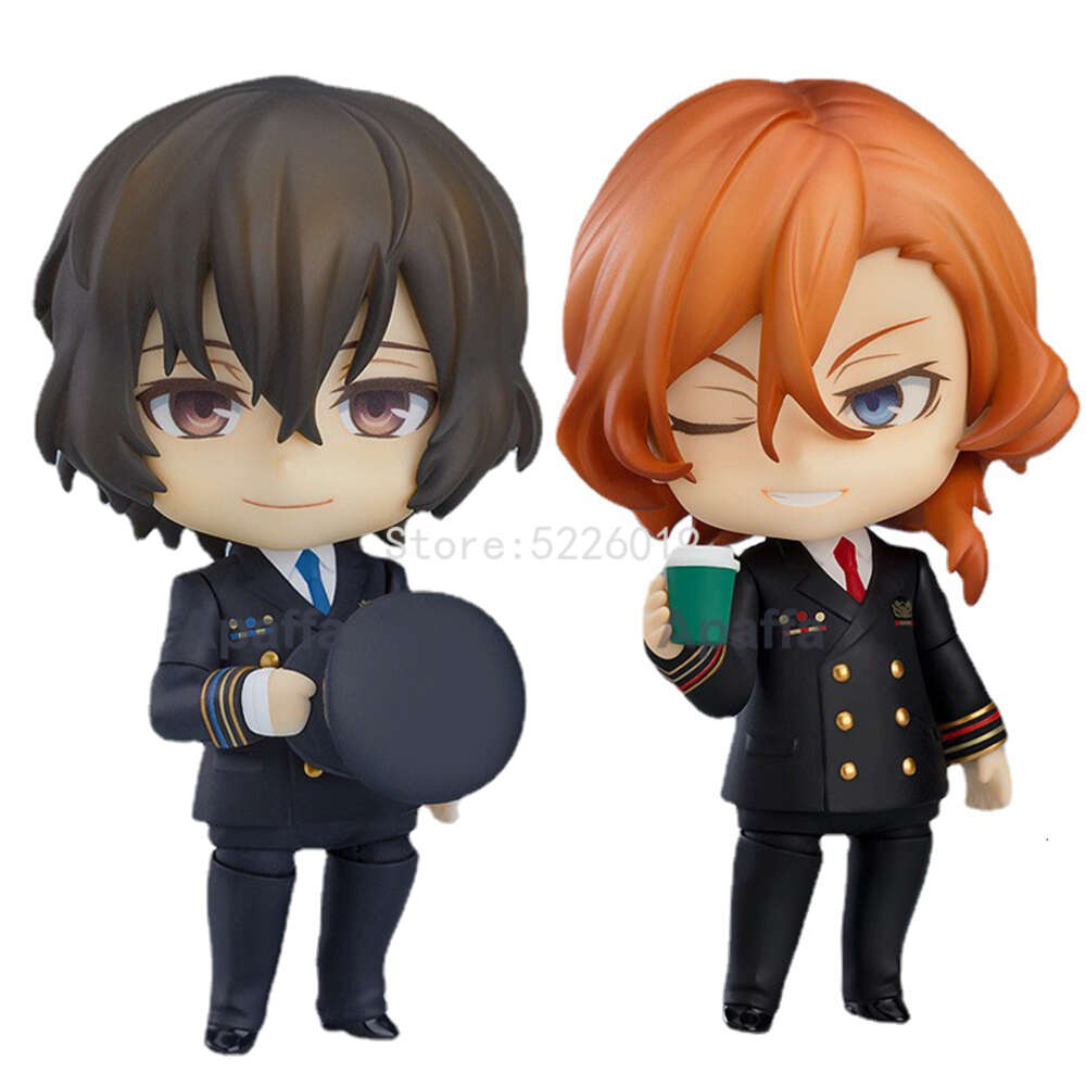 Finger Toys 10cm Bungo Stray Dogs Anime Figure 1414# Osamu Dazai Action Figure 1415# Nakahara Chuya Figurine Bungo Stray Dogs Figure Doll