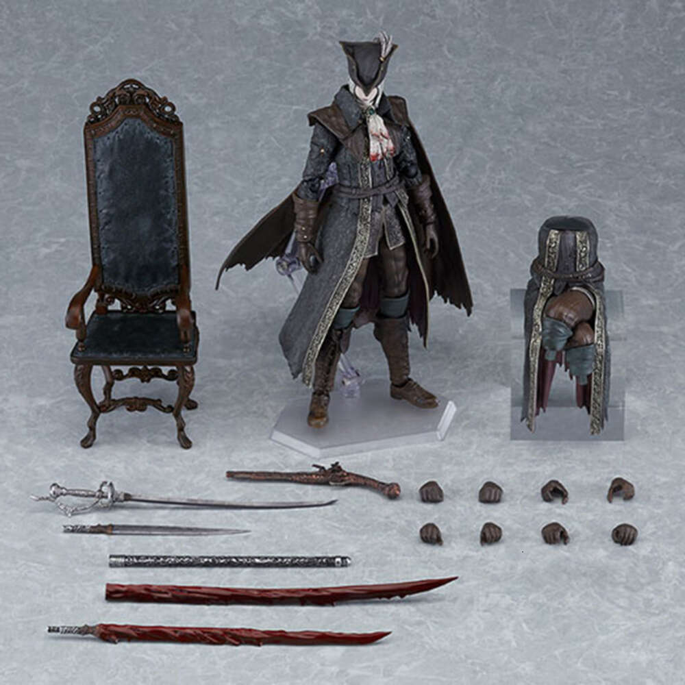 Finger Toys Figma #536 Bloodborne Anime Figure Lady Maria of the Astral Clocktower Action Figure the Old Hunters Edition Figurine Doll Toys